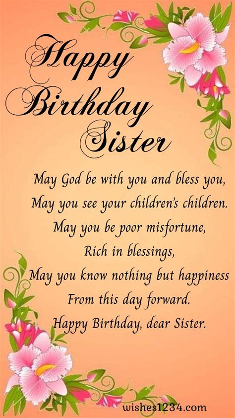 happy birthday to sister|beautiful wishes for sister birthday.